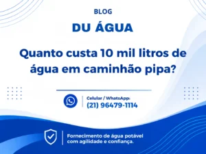Quanto custa 10 mil litros de água em caminhão pipa?